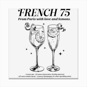 French 75 Canvas Print