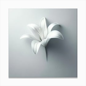 White Lily 5 Canvas Print