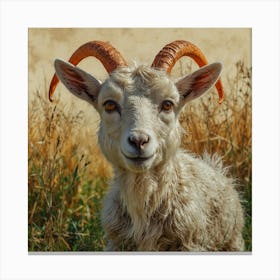 Goat With Horns 5 Canvas Print