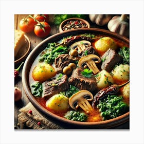 Sovereign Flame Beef And Goat Broth Canvas Print