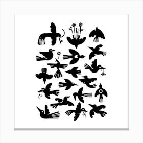 The Birds Square Canvas Print