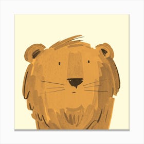 Lion Character Canvas Print