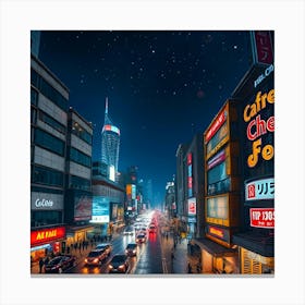 Night In Shanghai Canvas Print