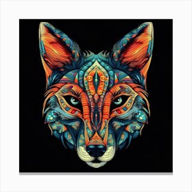 Fox Head Canvas Print