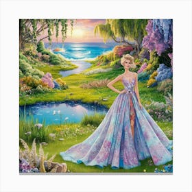 A Breathtaking Illustration Of A Serene Seaside Me I Zffsqpqraw5aevly Drw Blgs3rvdsxymgipjuevbug Canvas Print