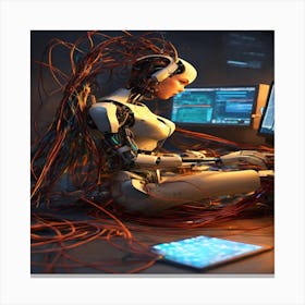 Cyborg Canvas Print