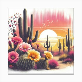 Illustration cactus 3 Canvas Print