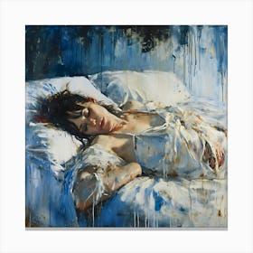 Repose in Blue Canvas Print