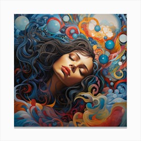 Dreaming Woman Canvas Print