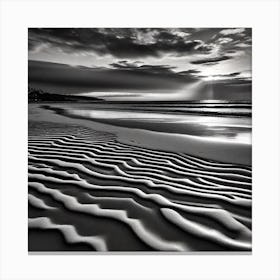Waves On The Beach Canvas Print