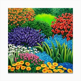 Colorful Garden Canvas Print