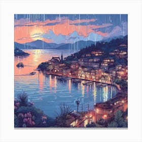 Seaside Nocturne Canvas Print