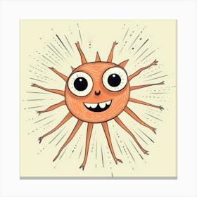 Cartoon Sun Toile