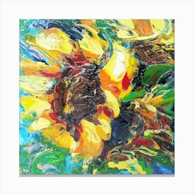 Impression of Golden Blooms Canvas Print