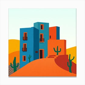 House In The Desert Canvas Print