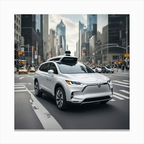 Toyota Self - Driving Car Canvas Print