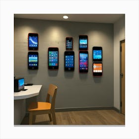 Default Create Unique Design Of Cellphone Store Wall Art 0 Canvas Print