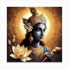 Lord Krishna 11 Canvas Print