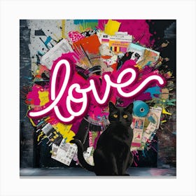 Love Cat Canvas Print