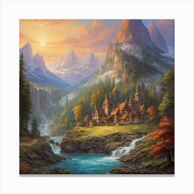 Twilight Valley Canvas Print