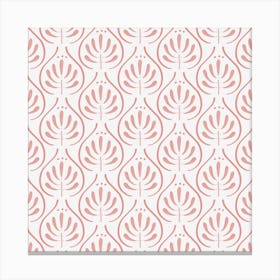 Boho Pattern Pink Canvas Print