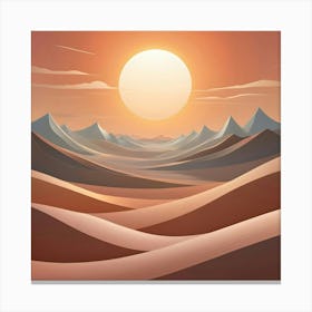 Desert Landscape 25 Canvas Print