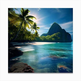 Landscape Grande Anse Darlet Studio Photography Canvas Print