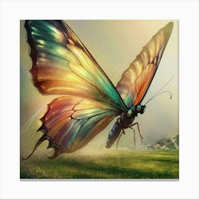 Butterfly In Flight Canvas Print