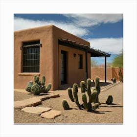 Adobe House Canvas Print