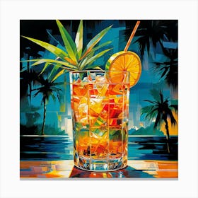 Tropical Drink 3 Canvas Print