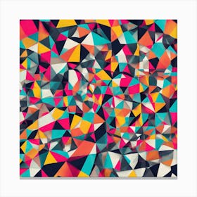 Abstract Triangles Canvas Print