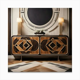 Deco Sideboard 4 Canvas Print