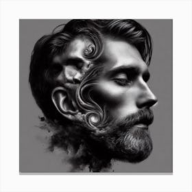 Man'S Head Canvas Print