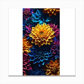 Dahlias 1 Canvas Print