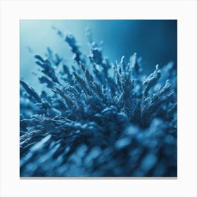 Close Up Of A Blue Flower Canvas Print