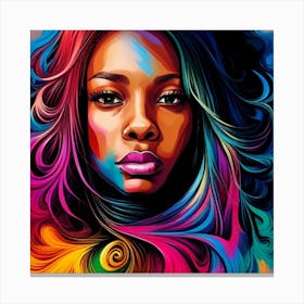 From Melanin, With Love and Coloful Introspection Canvas Print