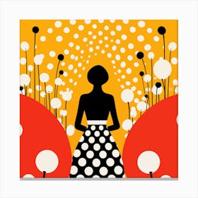 Yayoi Kusama Inspired Vintage Spring Canvas Print