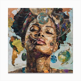 Black History Month Is World History Canvas Print