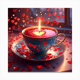 Valentine'S Day Cup Canvas Print