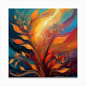 Abstract Of A Tree 1 Canvas Print