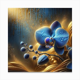 Blue Orchids Canvas Print