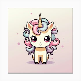 Cute Unicorn 409 Canvas Print