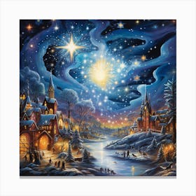 Christmas Star Canvas Print