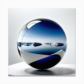 Ice Sphere 1 Canvas Print