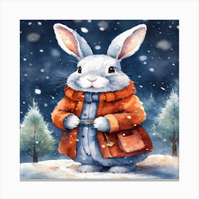 Snow Bunny 1 Canvas Print
