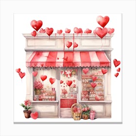 Valentine'S Day Shop 1 Canvas Print