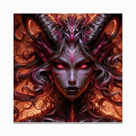 Demon Woman Canvas Print