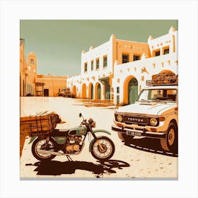 Mauritania. Vintage Travel Canvas Print