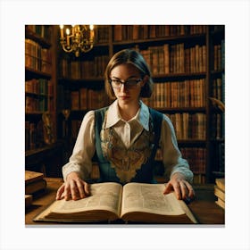 The Young Librarian 22 Canvas Print