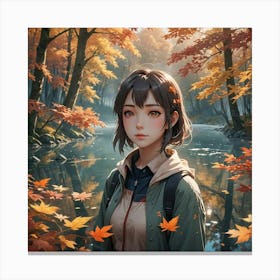 Autumn Girl 2 Canvas Print